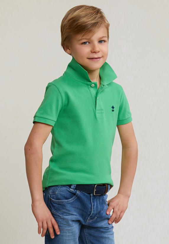 River Woods Custom Fit Katoenen Basic Stretch Polo Apple