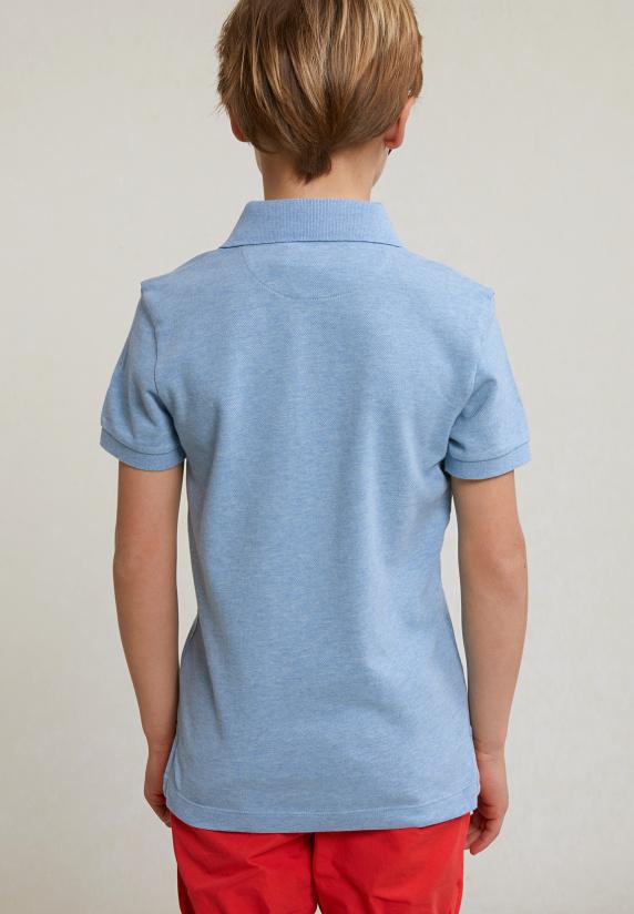 River Woods Custom Fit Katoenen Basic Stretch Polo Dk Victoria Mix