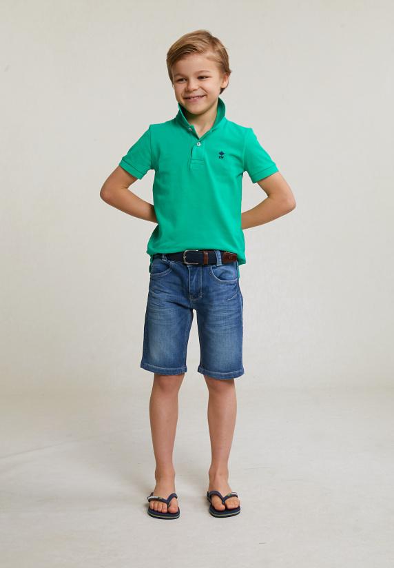 River Woods Custom Fit Katoenen Basic Stretch Polo Jungle Green