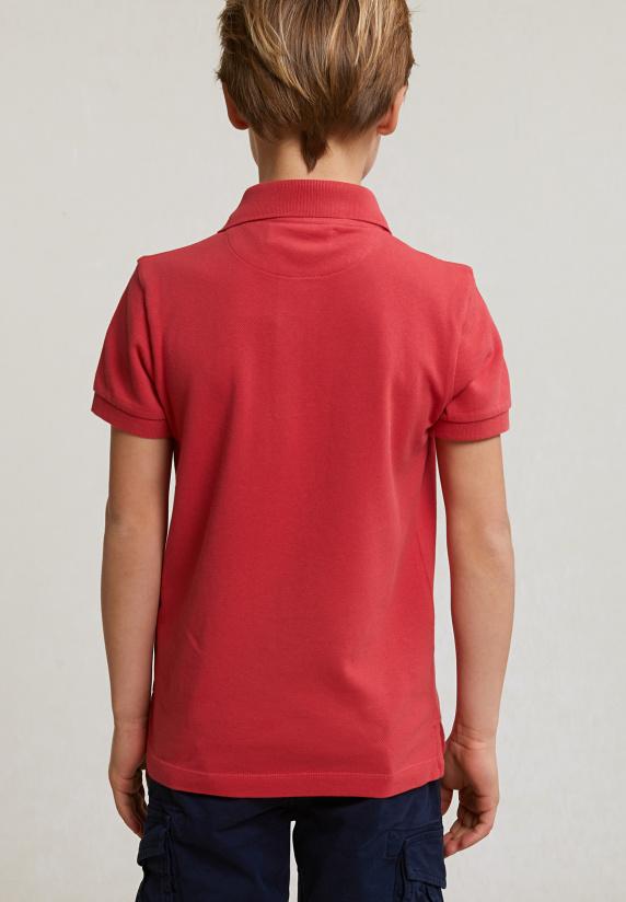 River Woods Custom Fit Katoenen Basic Stretch Polo Sunset