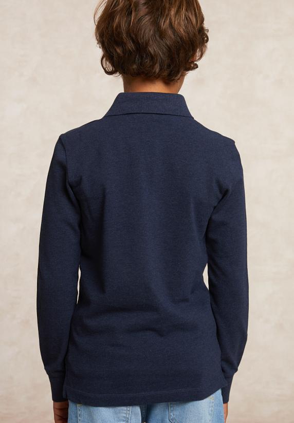 River Woods Custom Fit Katoenen Fancy Pique Polo Moonlight Mix