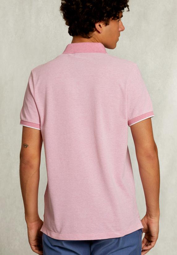 River Woods Custom Fit Katoenen Polo Dark Sugar Mix