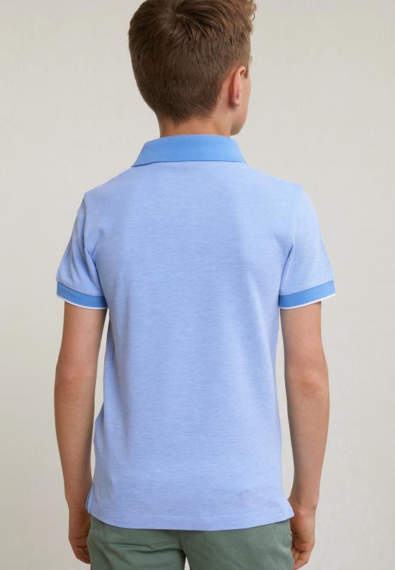 River Woods Custom Fit Katoenen Polo Korte Mouwen Lake