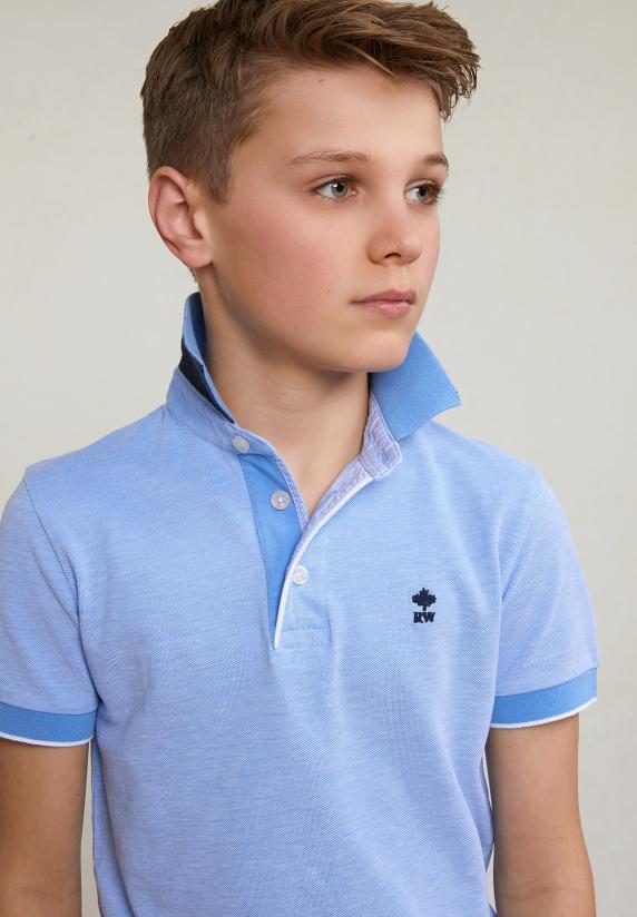 River Woods Custom Fit Katoenen Polo Korte Mouwen Lake