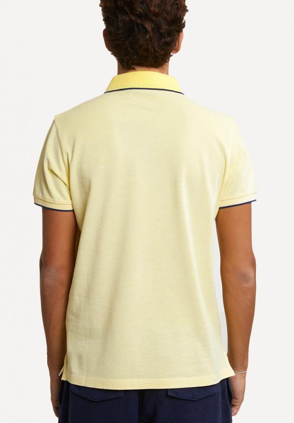 River Woods Custom Fit Katoenen Stretch Polo Lemonade