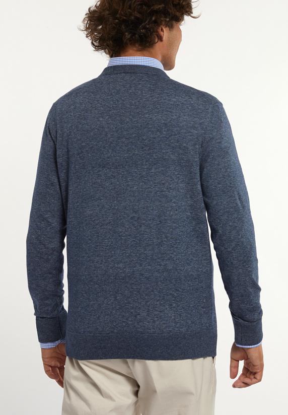 River Woods Custom Fit Katoenen Trui Ronde Hals Moonlight Mix