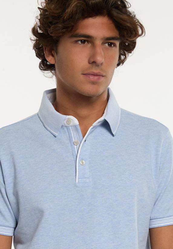 River Woods Custom Fit Lux Fancy Piqué Polo Ice Mix