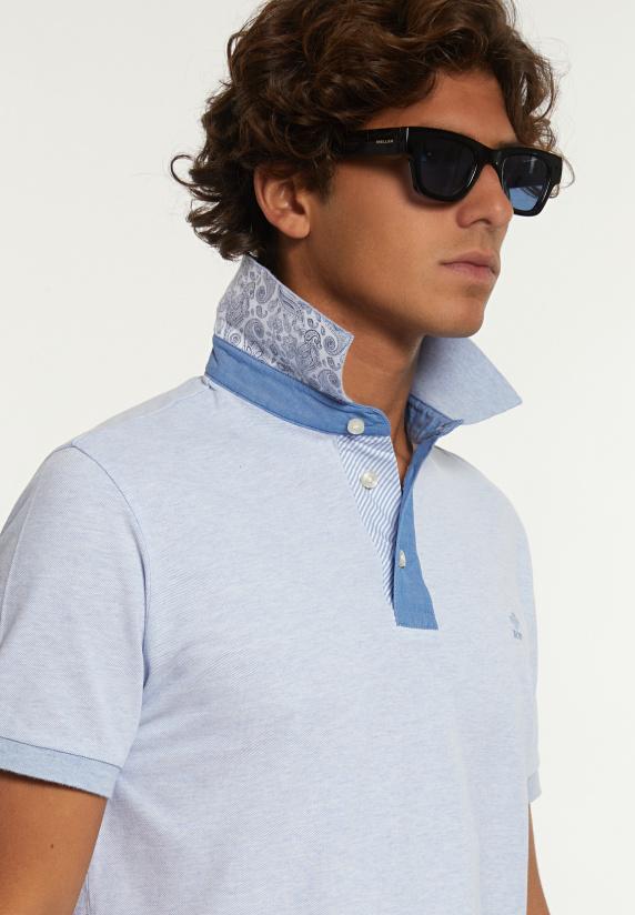 River Woods Custom Fit Lux Jaspe Piqué Polo Ice Mix