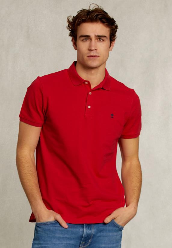 river woods Custom fit pima katoen polo bloody mary mix