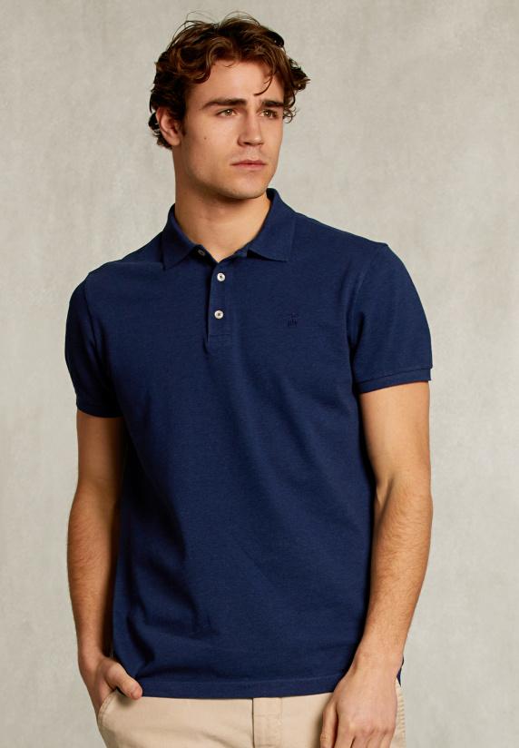 river woods Custom fit pima katoen polo french dark mix