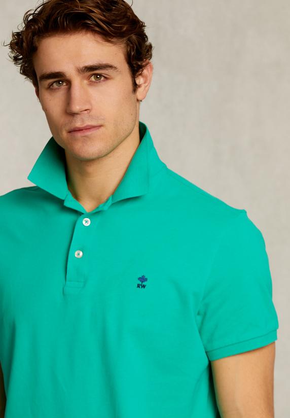 River Woods Custom Fit Pima Katoen Polo Moscow Mule