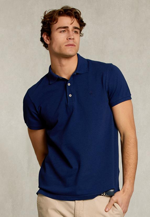 river woods Custom fit pima katoen polo saphire mix