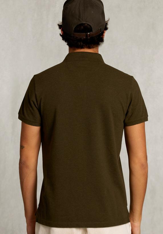 River Woods Custom Fit Pima Katoen Polo Savanna Mix