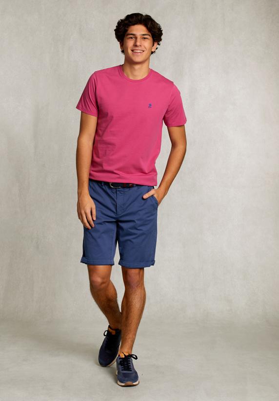 River Woods Custom Fit Pima Katoen T-shirt Amaranth