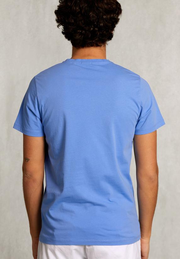 River Woods Custom Fit Pima Katoen T-shirt Atlantic