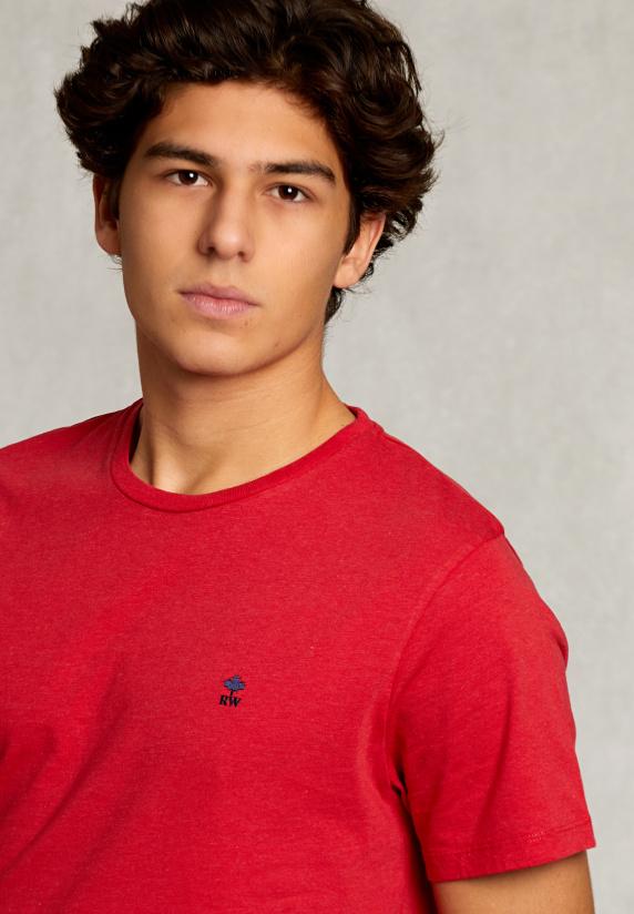 River Woods Custom Fit Pima Katoen T-shirt Bloody Mary Mix