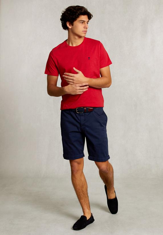 River Woods Custom Fit Pima Katoen T-shirt Bloody Mary Mix