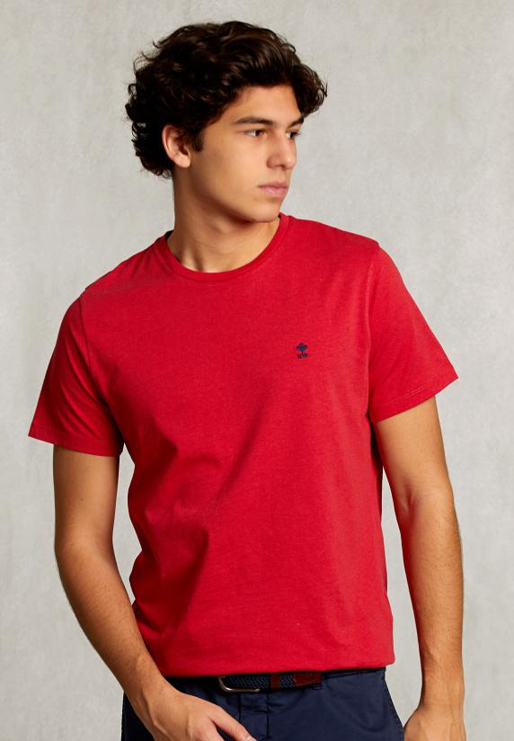 river woods Custom fit pima katoen T-shirt bloody mary mix