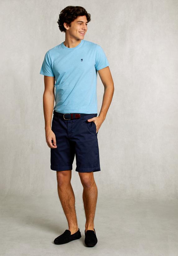 River Woods Custom Fit Pima Katoen T-shirt Bora Bora Mix