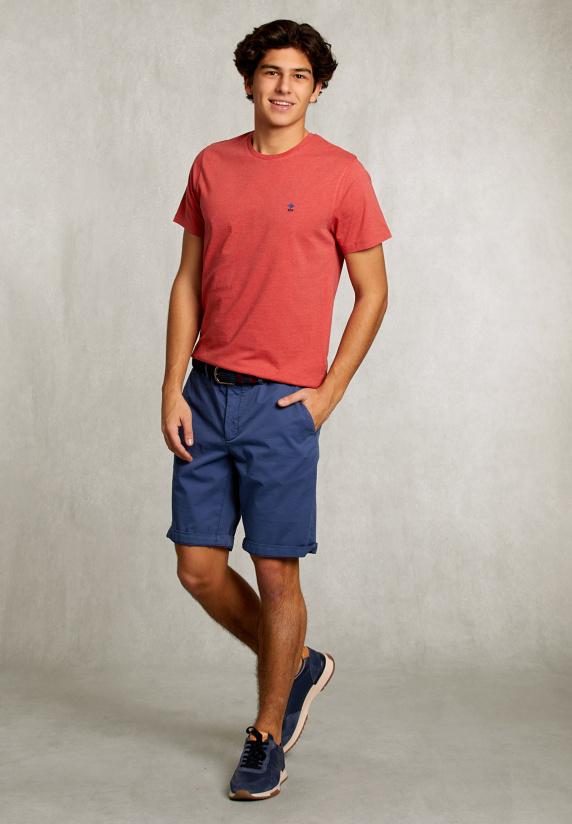 River Woods Custom Fit Pima Katoen T-shirt Cosmopolitan Mix