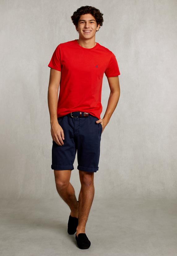 River Woods Custom Fit Pima Katoen T-shirt Kir Royal