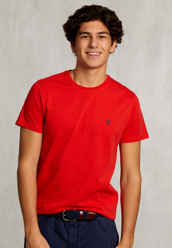 river woods Custom fit pima katoen T-shirt kir royal