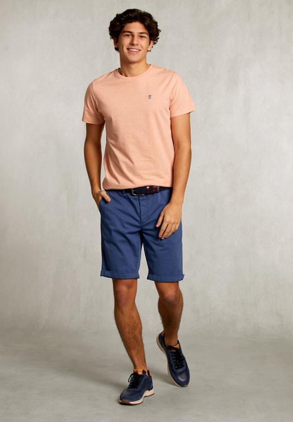 River Woods Custom Fit Pima Katoen T-shirt Tsavo Mix