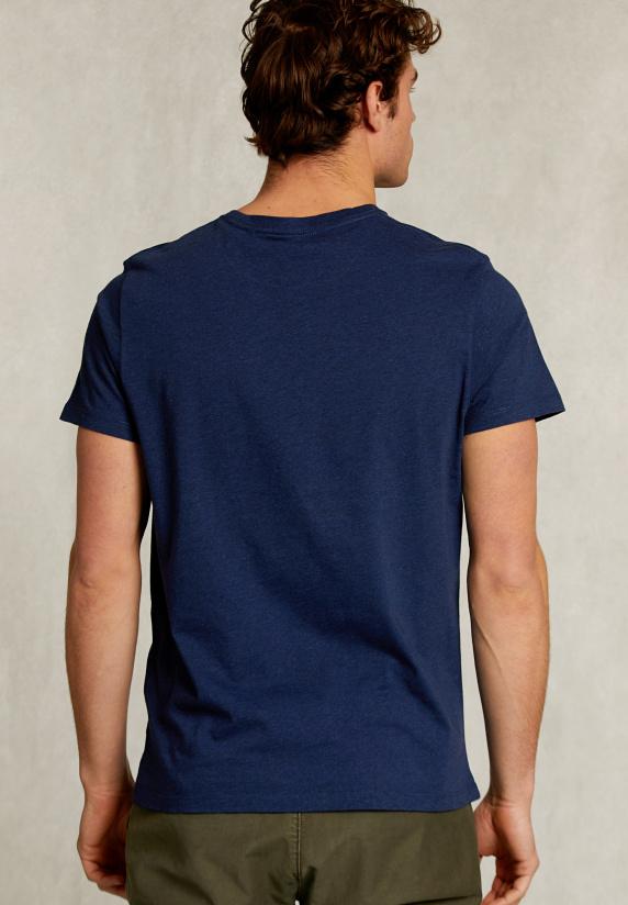 River Woods Custom Fit Pima Katoen T-shirt Zak French Dark Mix