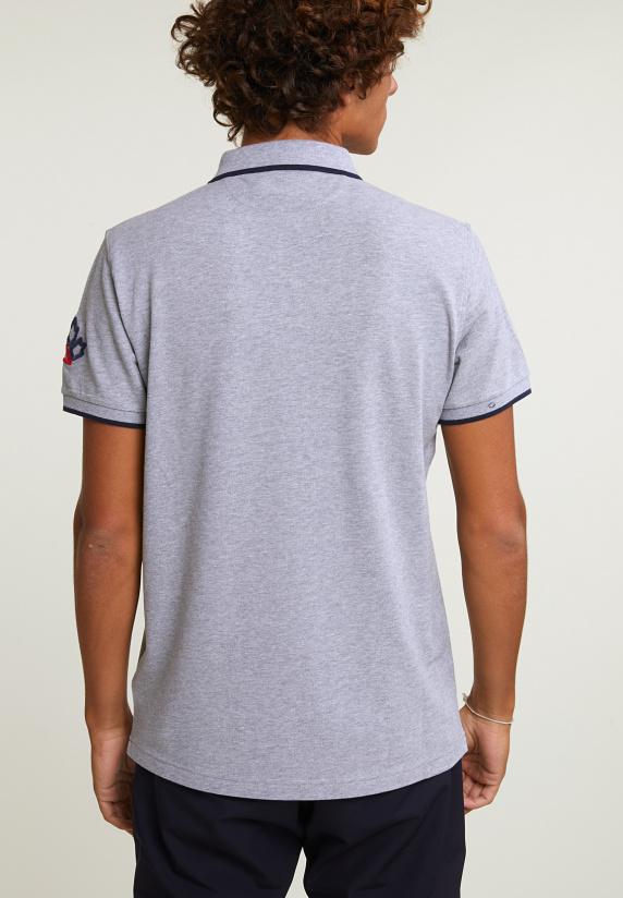 River Woods Custom Fit Sportieve Stretch Polo Oxford Mix