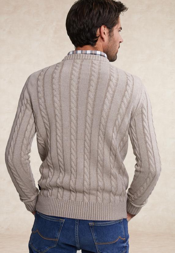 River Woods Custom Fit Wol-kasjmier Kabeltrui Klipspringer