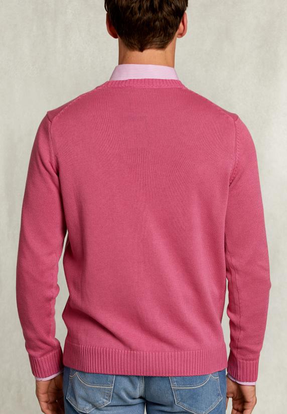 River Woods Custom Fit Zachte Katoenen Trui Amaranth