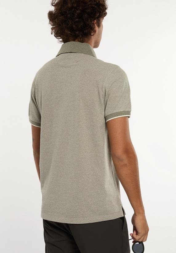 River Woods Custom Fit Zijdeachtige Fancy Piqué Polo Jade Mix