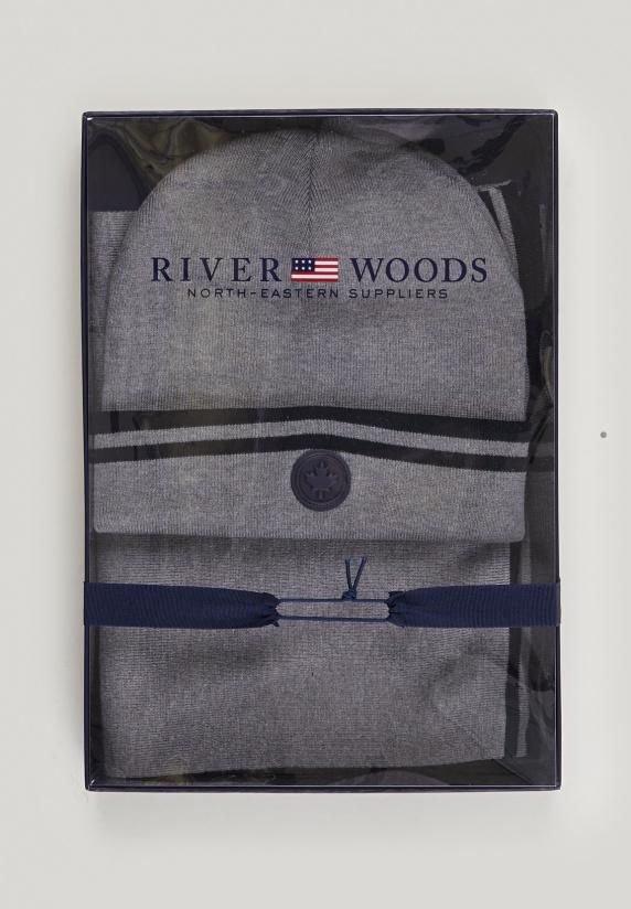 River Woods Doos Sjaal En Muts Dark Navy Voor Jongens