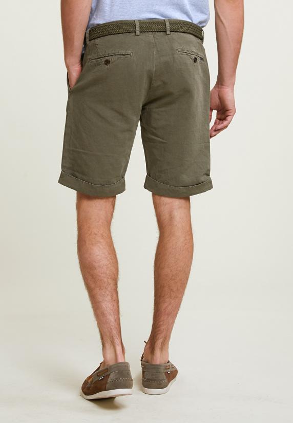 River Woods Fancy Katoen-linnen Chinoshort Rosemary