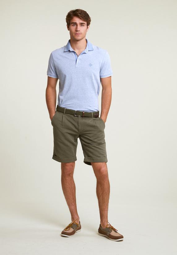 River Woods Fancy Katoen-linnen Chinoshort Rosemary