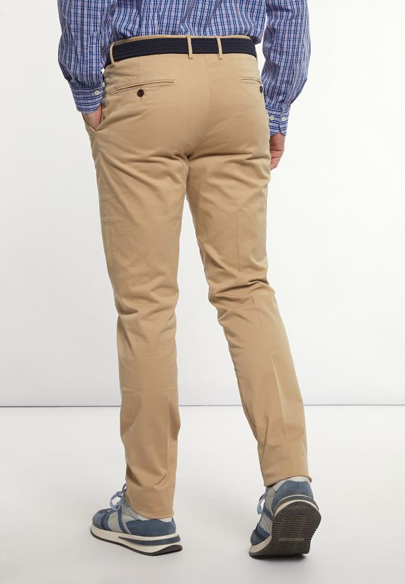 River Woods Fancy Katoenen Stretch Chinobroek Wheat