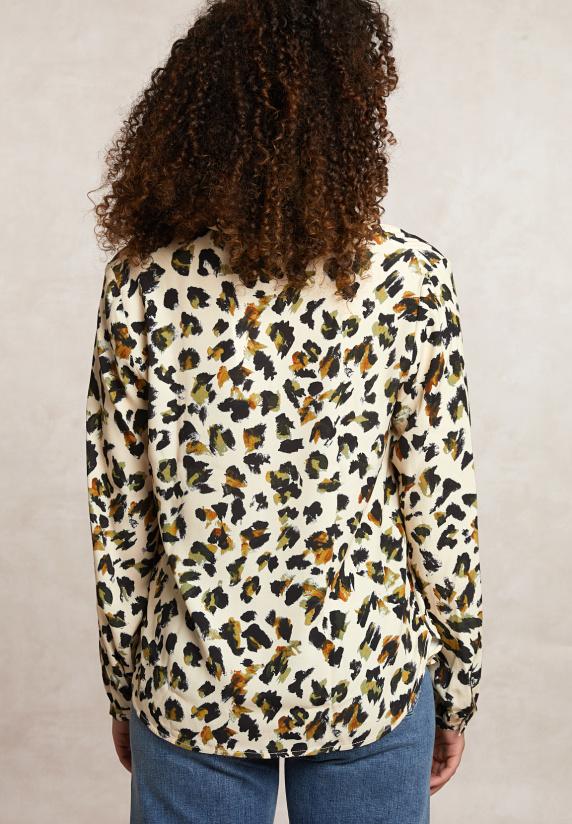 River Woods Fantasie Blouse Lange Mouwen Beige/zwart