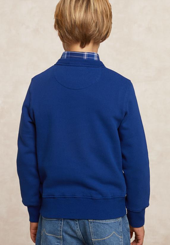 River Woods Fantasie Fleecetrui Ronde Hals Blue Beard