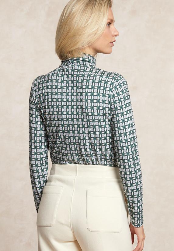 River Woods Fantasie Rolkraag T-shirt Lange Mouwen Multi