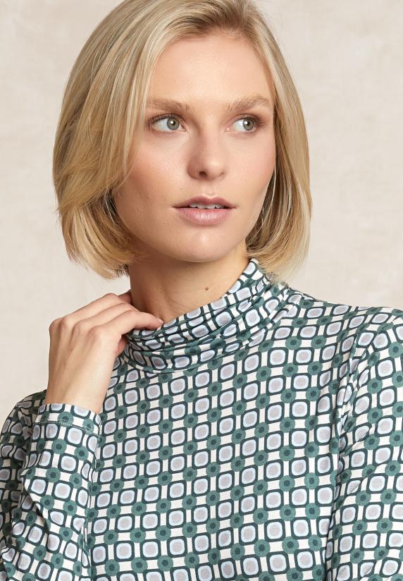 River Woods Fantasie Rolkraag T-shirt Lange Mouwen Multi