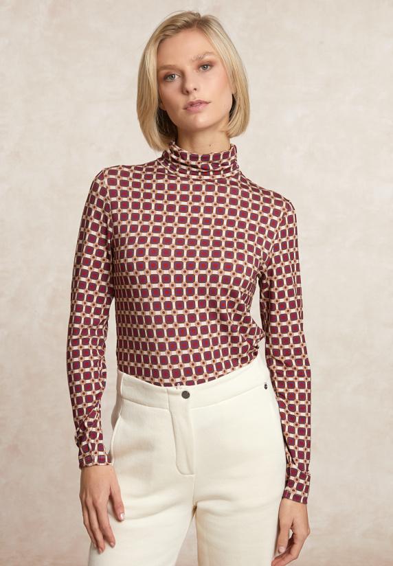 river woods Fantasie rolkraag T-shirt lange mouwen multi