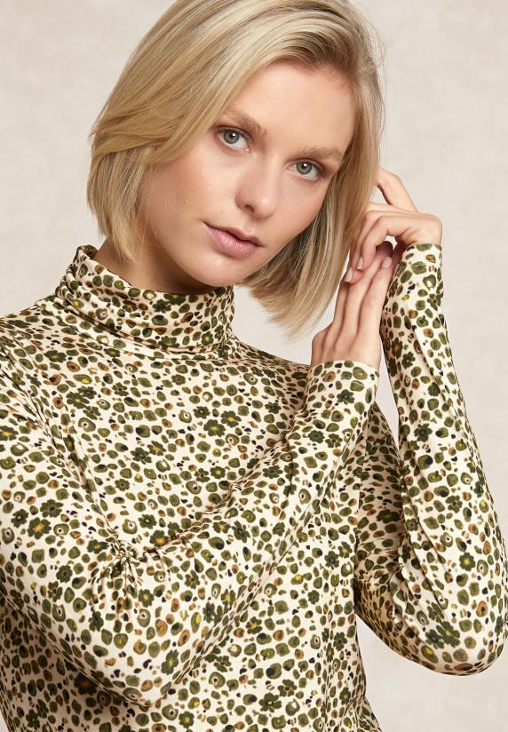 River Woods Fantasie Rolkraag T-shirt Lange Mouwen Multi