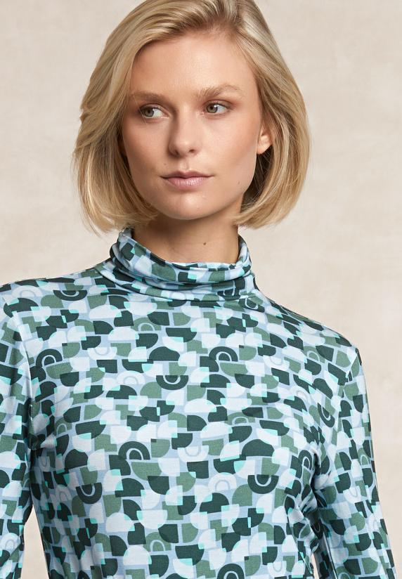 River Woods Fantasie Rolkraag T-shirt Lange Mouwen Multi