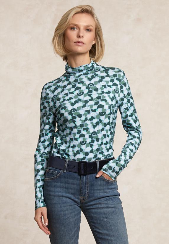 river woods Fantasie rolkraag T-shirt lange mouwen multi