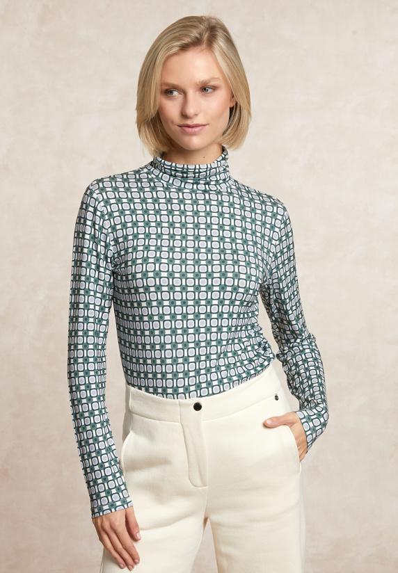 river woods Fantasie rolkraag T-shirt lange mouwen multi