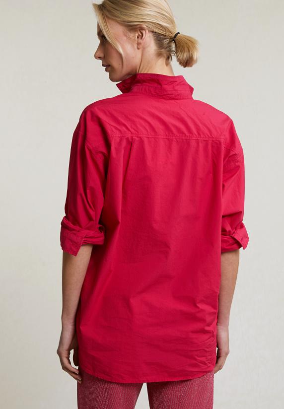 River Woods Fuchsia Wijde Geknoopte Blouse Lange Mouwen