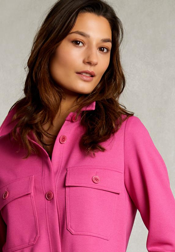 River Woods Fushia Oversized Milano Overhemd 2 Zakken