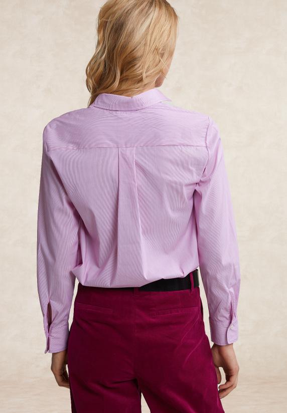 River Woods Gestreepte Blouse Lange Mouwen Roze/wit