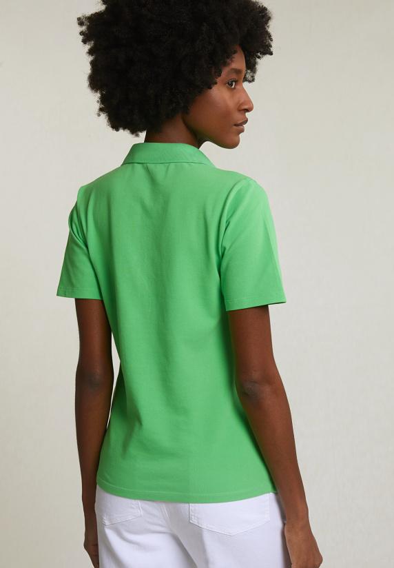 River Woods Groene Basic Klassieke Polo Korte Mouwen