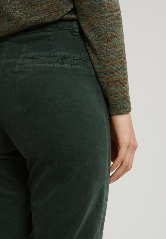 River Woods Groene Fluwelen Broek 2 Opgestikte Zakken